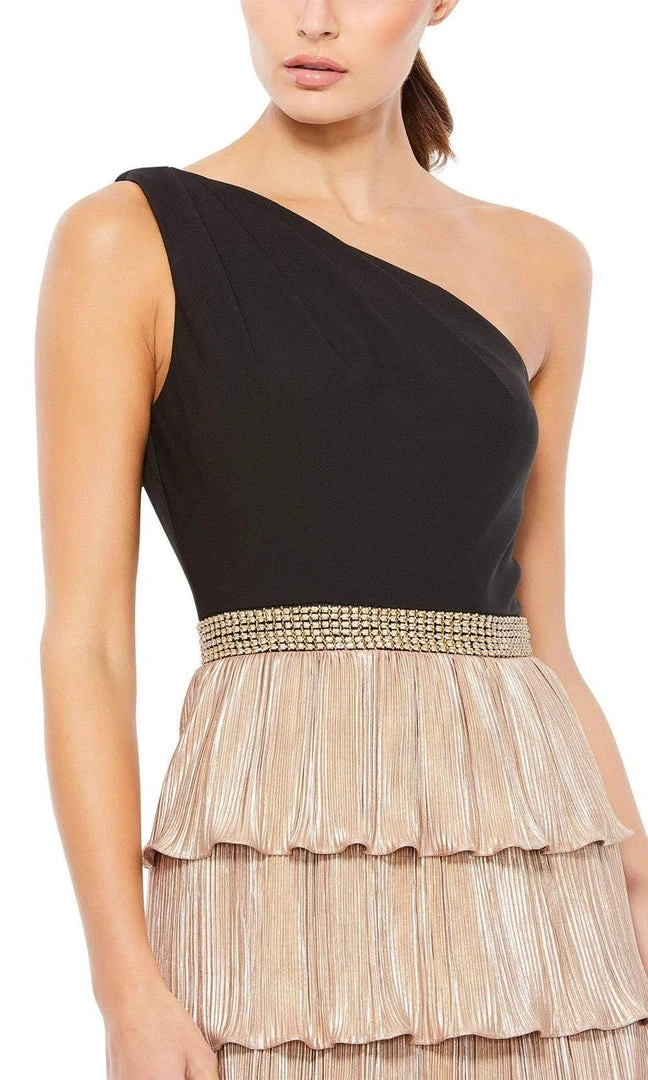 Ieena Duggal - 26541 One Shoulder Tiered Skirt Dress 5 Ieena Duggal - 26541 One Shoulder Tiered Skirt Dress