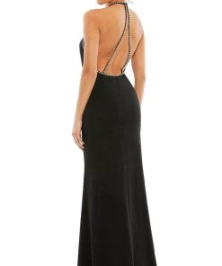 Ieena Duggal 26580 - Rhinestone Accented Halter Neckline Formal Dress