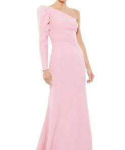 Ieena Duggal - 26592I Puff Long Sleeve One Shoulder Gown 14 Ieena Duggal - 26592I Puff Long Sleeve One Shoulder Gown