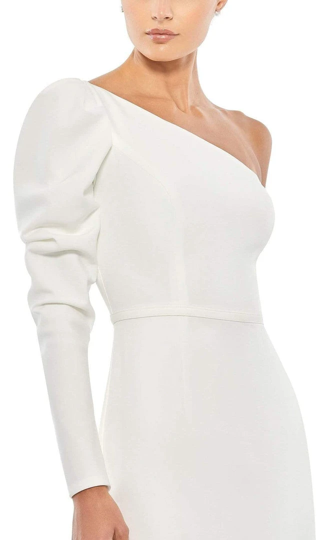 Ieena Duggal - 26592I Puff Long Sleeve One Shoulder Gown 11 Ieena Duggal - 26592I Puff Long Sleeve One Shoulder Gown