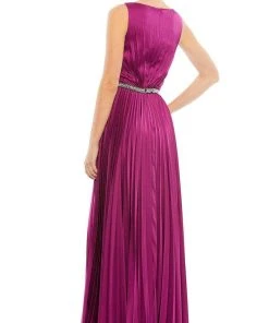 Ieena Duggal 26610 - Sleeveless With Belt Long Dress 8 Ieena Duggal 26610 - Sleeveless With Belt Long Dress