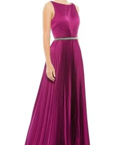 Ieena Duggal 26610 - Sleeveless With Belt Long Dress