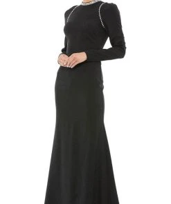 Ieena Duggal 26612 - High Neck Long Sleeved Prom Dress 7 Ieena Duggal 26612 - High Neck Long Sleeved Prom Dress