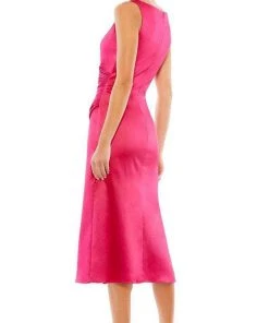 Ieena Duggal 26625 - Sleeveless Surplice Bodice Tea-Length Dress