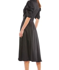 Ieena Duggal 26628 - Collared V-Neck A-Line Formal Dress