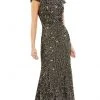 Ieena Duggal - 26647 Cap Sleeve Sequin Dress