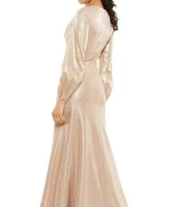 Ieena Duggal - 26650 Pleated Empire Glittered Gown