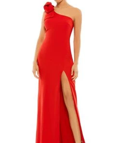 Ieena Duggal 26665 - Asymmetric Neckline One-Shoulder Sheath Dress