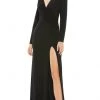 Ieena Duggal 26686 - Long Sleeves Deep V-neck Evening Gown 1 Ieena Duggal 26686 - Long Sleeves Deep V-neck Evening Gown