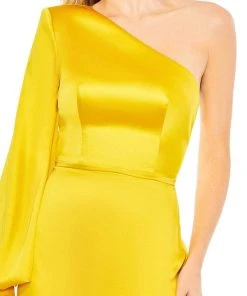 Ieena Duggal 26712 - Asymmetric Long Sleeved Evening Gown 13 Ieena Duggal 26712 - Asymmetric Long Sleeved Evening Gown