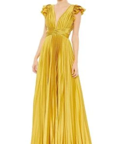 Ieena Duggal - 26729 Flutter Sleeve A-Line Gown