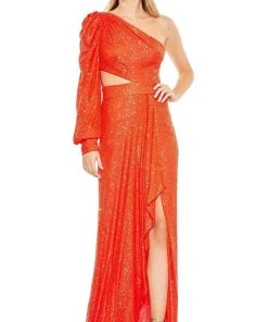 Ieena Duggal - 26730 Long Sleeve Allover Sequin Dress 7 Ieena Duggal - 26730 Long Sleeve Allover Sequin Dress