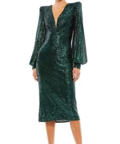 Ieena Duggal - 26866 Structured Sequin Dress