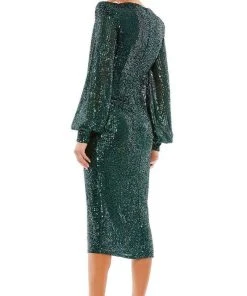 Ieena Duggal - 26866 Structured Sequin Dress