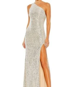 Ieena Duggal - 26990 Draped Back Sheath Gown