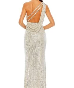 Ieena Duggal - 26990 Draped Back Sheath Gown 7 Ieena Duggal - 26990 Draped Back Sheath Gown