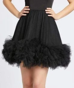 Ieena Duggal - 48941I Scoop Neck Tulle A-line Dress