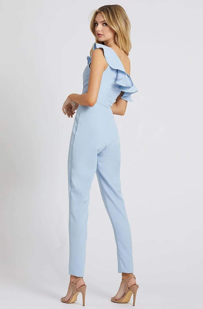 Mac Duggal Ieena Duggal - 49031I Ruffled Asymmetrical Jumpsuit 4 Mac Duggal Ieena Duggal - 49031I Ruffled Asymmetrical Jumpsuit
