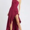 Ieena Duggal - 49089 Asymmetric Flowy Slit Dress 1 Ieena Duggal - 49089 Asymmetric Flowy Slit Dress