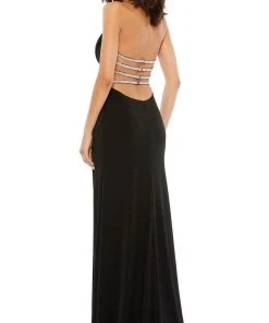 Ieena Duggal 49441 - Strappy Back Evening Gown With Slit 6 Ieena Duggal 49441 - Strappy Back Evening Gown With Slit