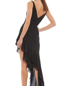 Ieena Duggal - 49487I Sleeveless Asymmetrical Hem Gown