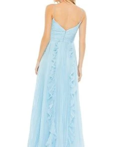 Ieena Duggal - 49533 Ruffle Trimmed A-Line Gown