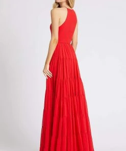 Ieena Duggal - 55281I Halter Pleated A-Line Dress 6 Ieena Duggal - 55281I Halter Pleated A-Line Dress