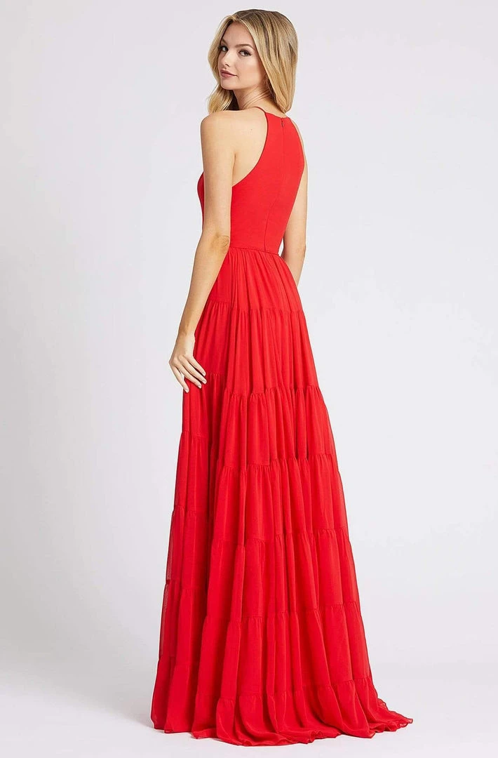 Ieena Duggal - 55281I Halter Pleated A-Line Dress 4 Ieena Duggal - 55281I Halter Pleated A-Line Dress