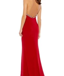 Ieena Duggal - 55285 Embellished Halter Sheath Dress