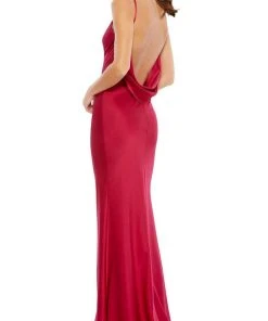 Ieena Duggal - 55333 Plunging V Neck Trumpet Dress