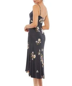 Ieena Duggal - 55388I V-Neck Empire Tea-Length Dress 6 Ieena Duggal - 55388I V-Neck Empire Tea-Length Dress