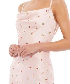 Ieena Duggal - 55393I Square Neck Cowl Back Mini Dress 7 Ieena Duggal - 55393I Square Neck Cowl Back Mini Dress