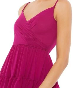 Ieena Duggal - 55424I Sleeveless Tiered Short Dress 7 Ieena Duggal - 55424I Sleeveless Tiered Short Dress