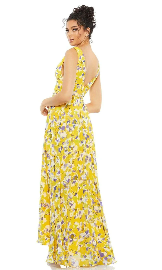 Ieena Duggal - 55434I Floral Printed Empire Dress 4 Ieena Duggal - 55434I Floral Printed Empire Dress