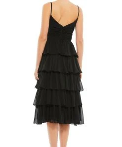 Ieena Duggal 55437 - V-Neck Ruffle Tiered Formal Dress
