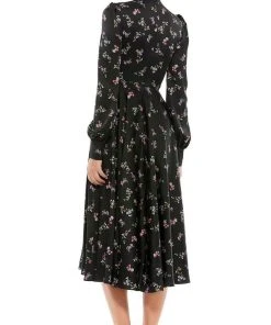 Ieena Duggal 55633 - Bishop Sleeve Keyhole Cocktail Dress