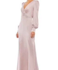 Ieena Duggal 55635 - Deep V-neck Long Dress