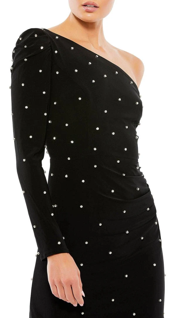 Ieena Duggal 55667 - Jewel-Ornate One Shoulder Cocktail Dress 6 Ieena Duggal 55667 - Jewel-Ornate One Shoulder Cocktail Dress