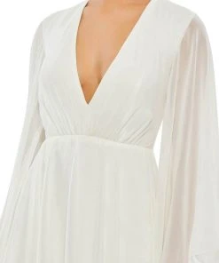 Ieena Duggal 55684 - Long Sleeves V-neck Short Dress 9 Ieena Duggal 55684 - Long Sleeves V-neck Short Dress