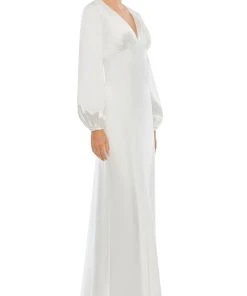 Ieena Duggal 55693 - Bishop Sleeve Evening Gown | Couture Candy