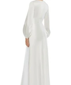 Ieena Duggal 55693 - Bishop Sleeve Evening Gown | Couture Candy