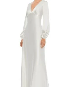 Ieena Duggal 55693 - Bishop Sleeve Evening Gown | Couture Candy