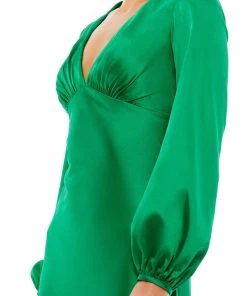 Ieena Duggal 55693 - Bishop Sleeve Evening Gown | Couture Candy