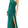 Ieena Duggal - 67879I One Shoulder Draped High Slit Gown