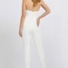 Ieena Duggal - Strapless Sweetheart Fitted Jumpsuit With Jacket 26223I - 1 Pc White In Size 4 Available Mac Duggal