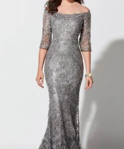 Ivonne D 118D07W - Lace Trumpet Evening Gown Ivonne D For Mon Cheri 11 Ivonne D 118D07W - Lace Trumpet Evening Gown Ivonne D For Mon Cheri