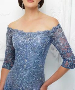 Ivonne D 118D07W - Lace Trumpet Evening Gown Ivonne D For Mon Cheri 9 Ivonne D 118D07W - Lace Trumpet Evening Gown Ivonne D For Mon Cheri