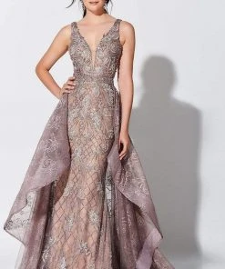 Ivonne D For Mon Cheri Ivonne D By Mon Cheri - 119D56W Sexy Embellished Long Dress