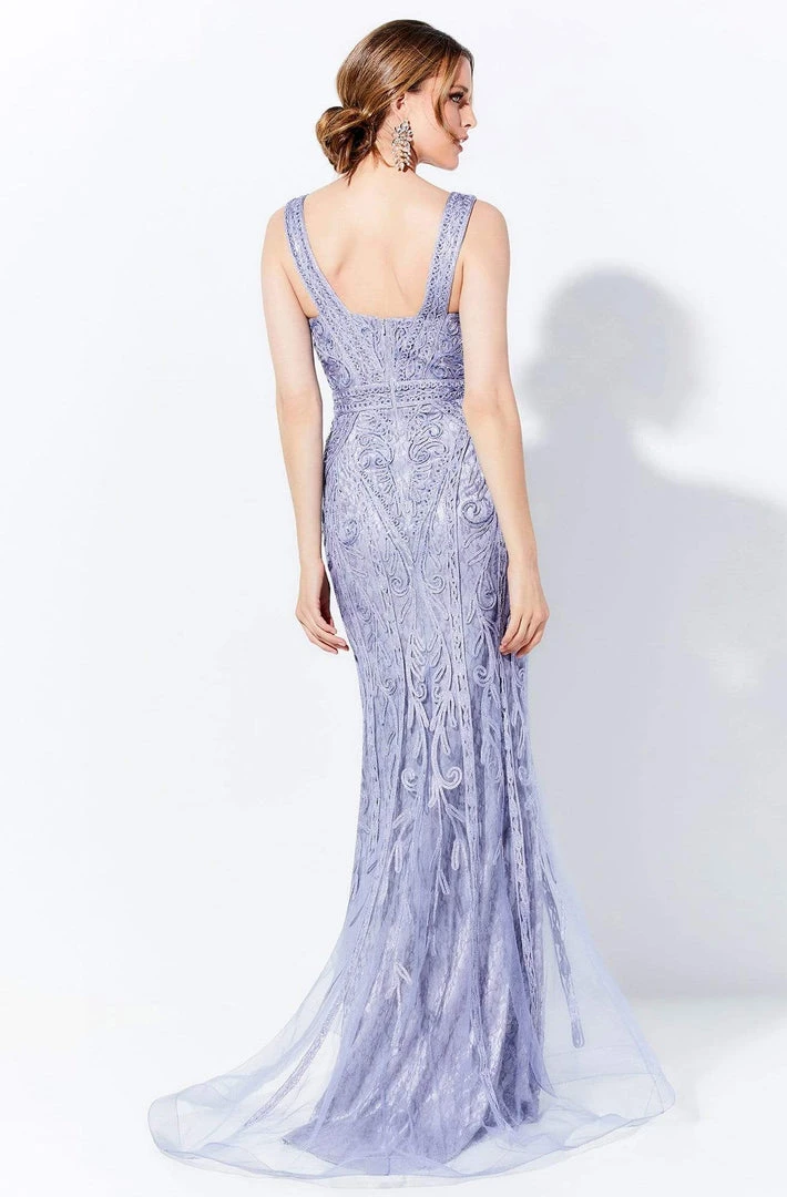 Ivonne D By Mon Cheri - 120D03W Embroidered V-Neck Long Dress Ivonne D For Mon Cheri 8 Ivonne D By Mon Cheri - 120D03W Embroidered V-Neck Long Dress Ivonne D For Mon Cheri