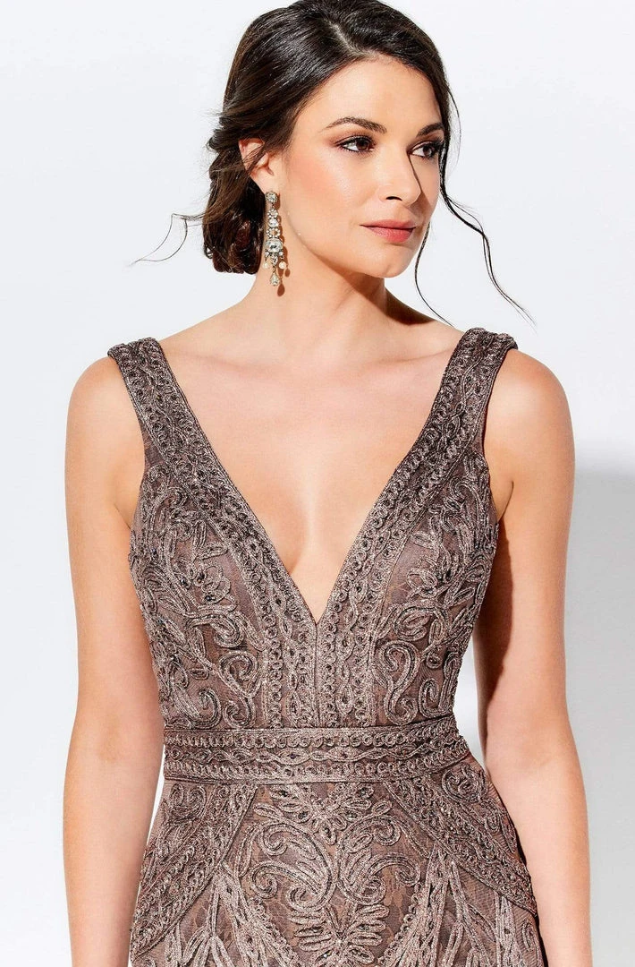 Ivonne D By Mon Cheri - 120D03W Embroidered V-Neck Long Dress Ivonne D For Mon Cheri 4 Ivonne D By Mon Cheri - 120D03W Embroidered V-Neck Long Dress Ivonne D For Mon Cheri